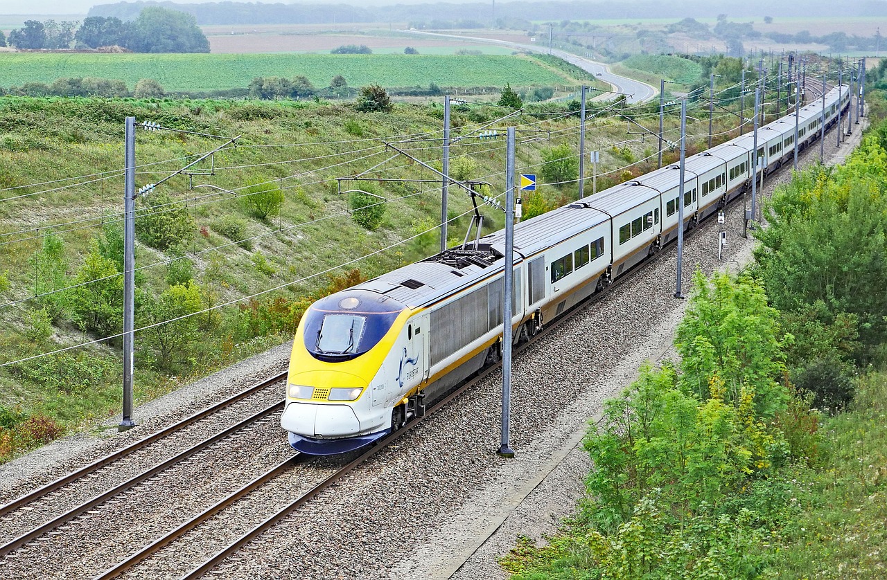 eurostarzug, paris - london, at calais