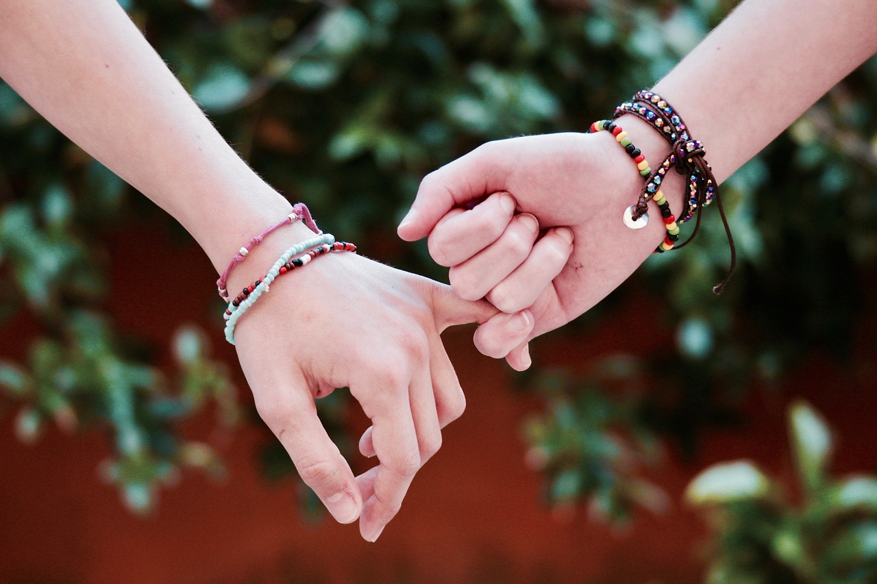 friendship, pinky swear, hands