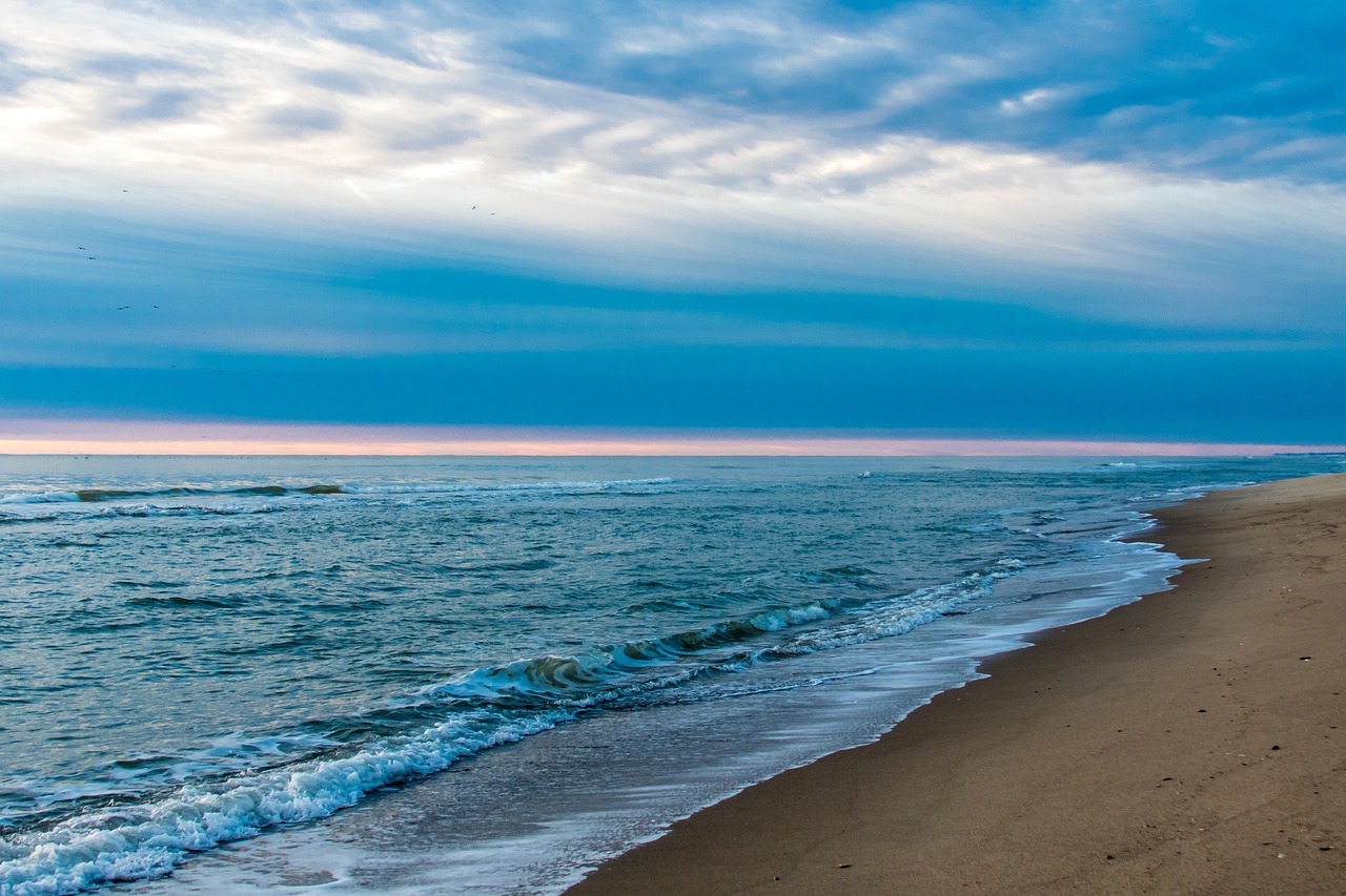 beach, nature, sunrise